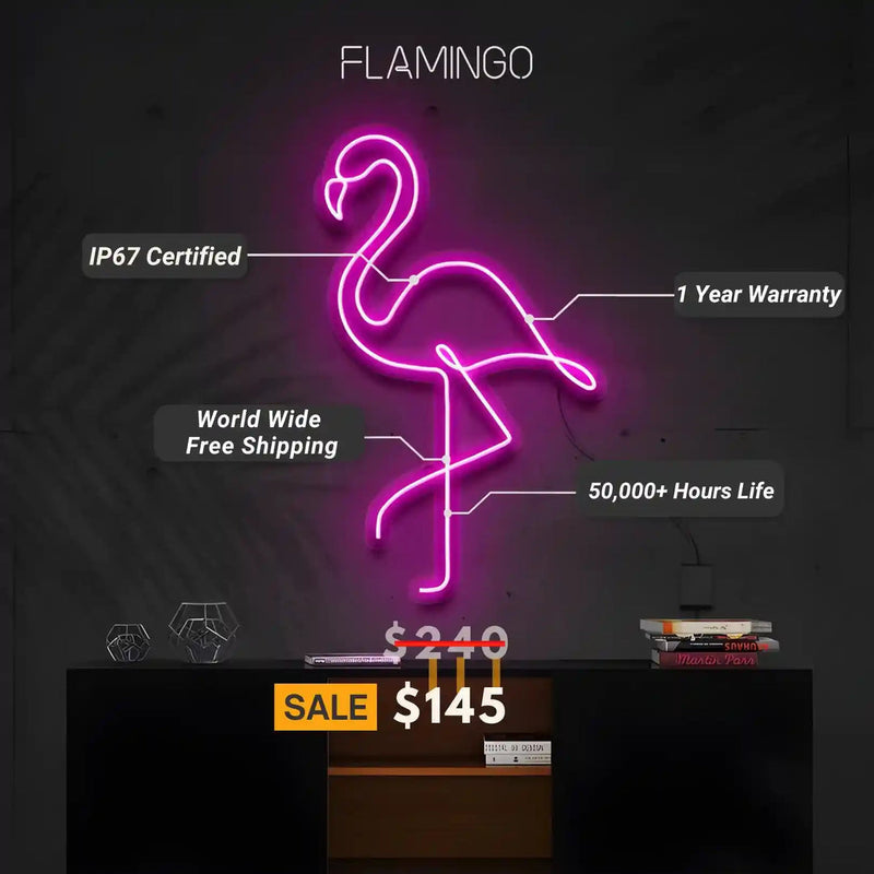 Flamingo Neon Sign | Illuminate Your Space with Tropical Charm