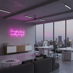 For Everything That Ends Something New Begins” Inspirational Neon Sign by Neon.Shop – LED wall décor for positivity and modern interiors
