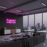 For Everything That Ends Something New Begins” Inspirational Neon Sign by Neon.Shop – LED wall décor for positivity and modern interiors