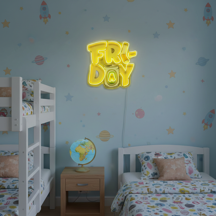 Friday UV Art LED Neon Sign