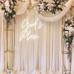 Inspirational God’s Plan LED neon sign for wedding decor Neon.Shop