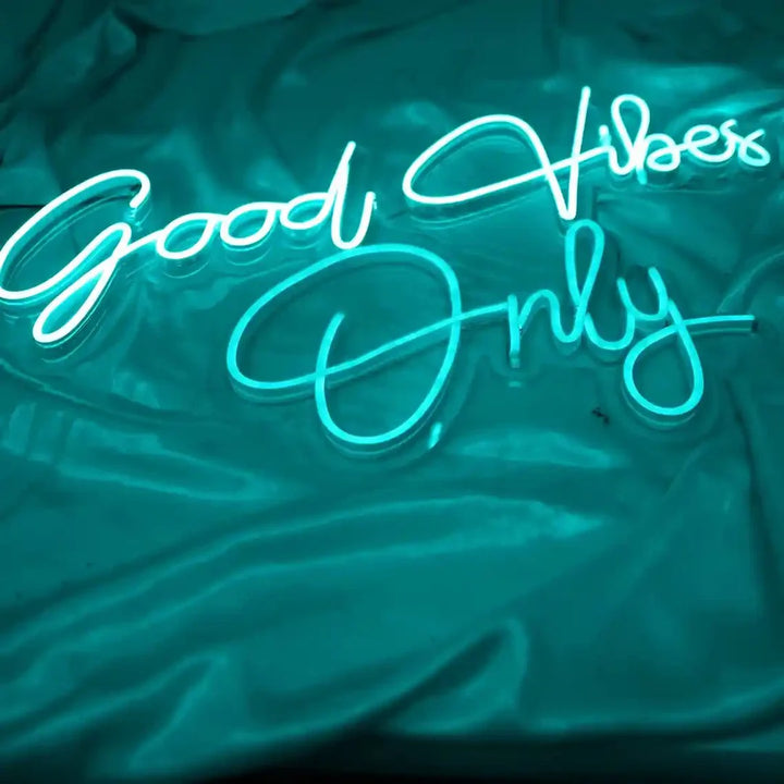 Good Vibes Only Neon Sign | Inviting Positivity