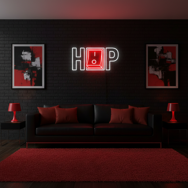HIPHOP UV Art LED Neon Sign
