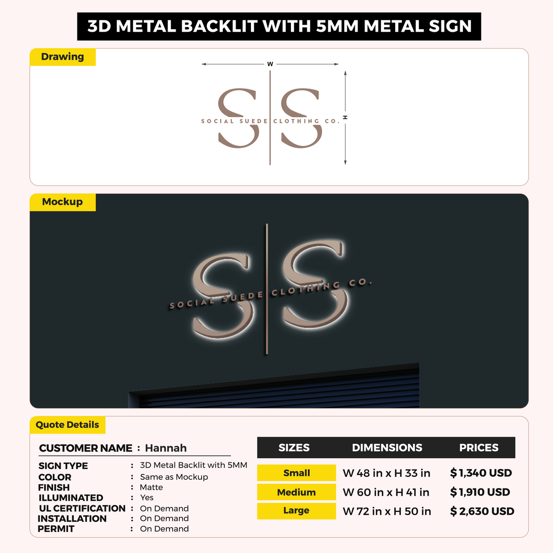 Custom Signs For Hannah