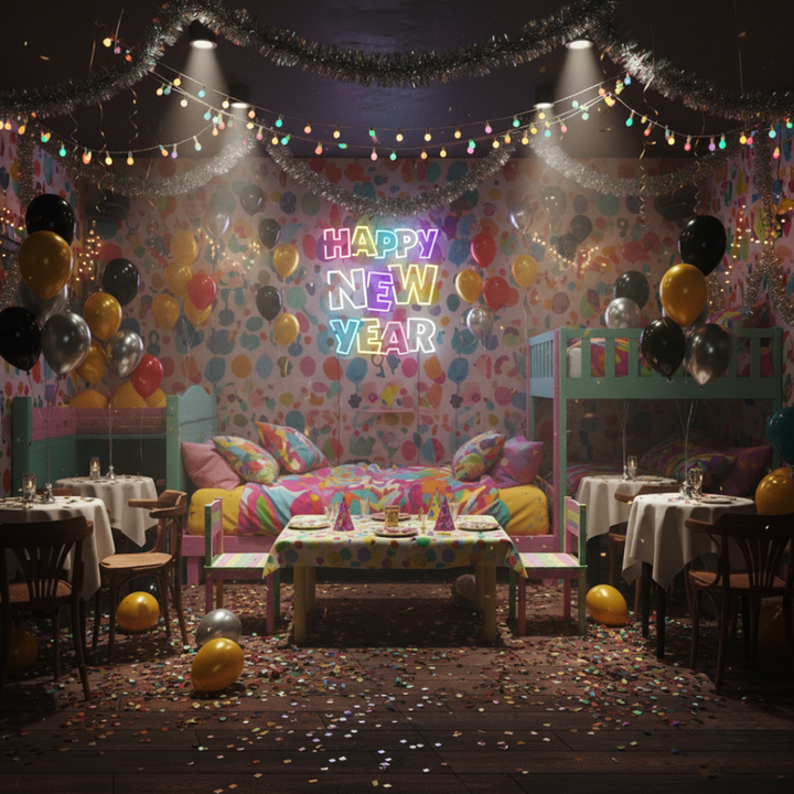 Happy New Year Multicolor Neon sign