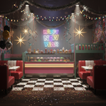Happy New Year Multicolor glowing neon light for home and party décor from Neon.Shop