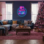 Happy New Year Party Neon Sign by Neon.Shop for home and event décor