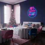 Happy New Year Party Neon Sign by Neon.Shop for home and event décor