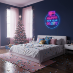 Happy New Year Party Neon Sign by Neon.Shop for home and event décor
