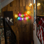 Happy New year Colorful LED Neon sign by Neon.Shop with high-quality silicone LED tubing