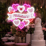 Heart Love UV Print Valentine’s Day Neon Sign with vibrant LED glow by Neon.Shop