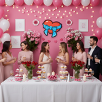 Heart With Ribbon Bow Valentine’s Day LED neon sign glowing in warm romantic tones, ideal for bedroom décor, Valentine’s gifts Neon.Shop.