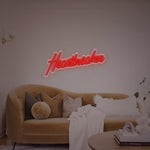 Heartbreaker Valentine’s Day LED neon sign glowing in bold romantic tones, ideal for bedroom décor, Valentine’s gifts, bars, cafés, and edgy love-themed displays by Neon.Shop.
