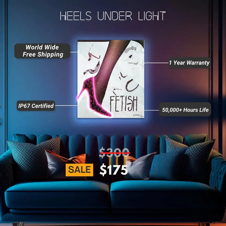 Heels under UV Light | Illuminate Your Steps in Style