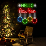 Hello New Year Neon Sign for home and party décor by Neon.Shop