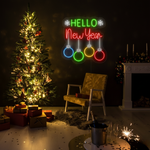Hello New Year Neon Sign for home and party décor by Neon.Shop