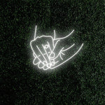 Holding Hands with Ring wedding LED neon sign wall décor – Neon.Shop