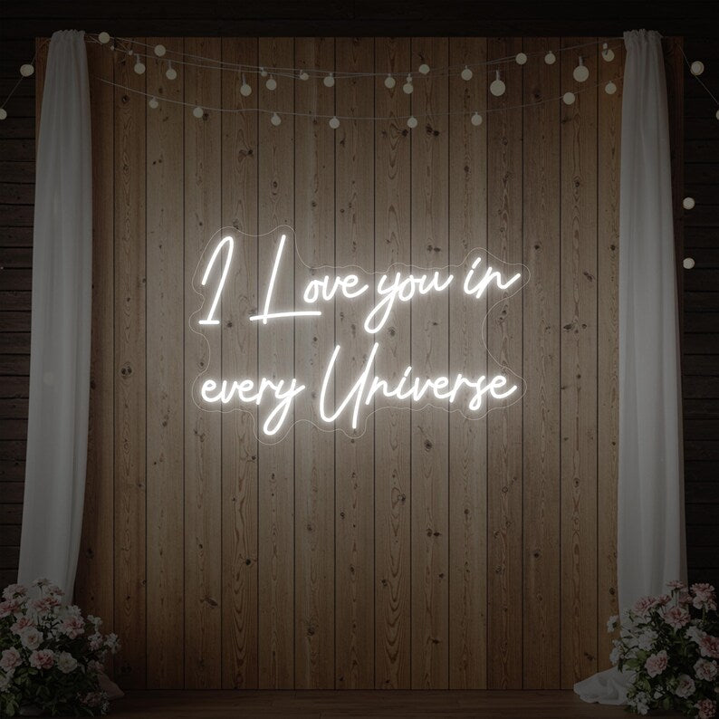 But First Bubbles wedding LED neon sign glowing on reception backdrop – Neon.Shop
