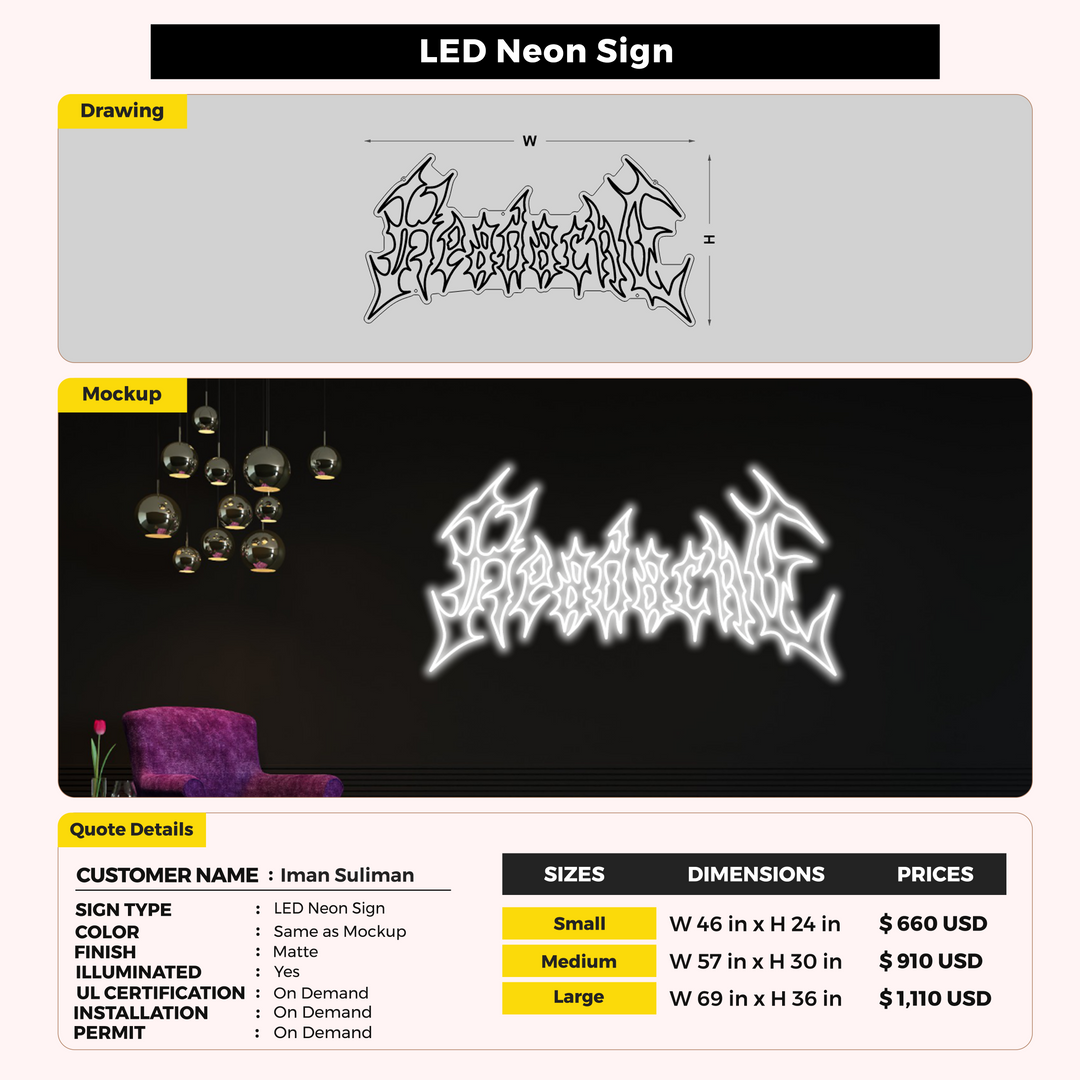 Custom Signs for Iman Suliman