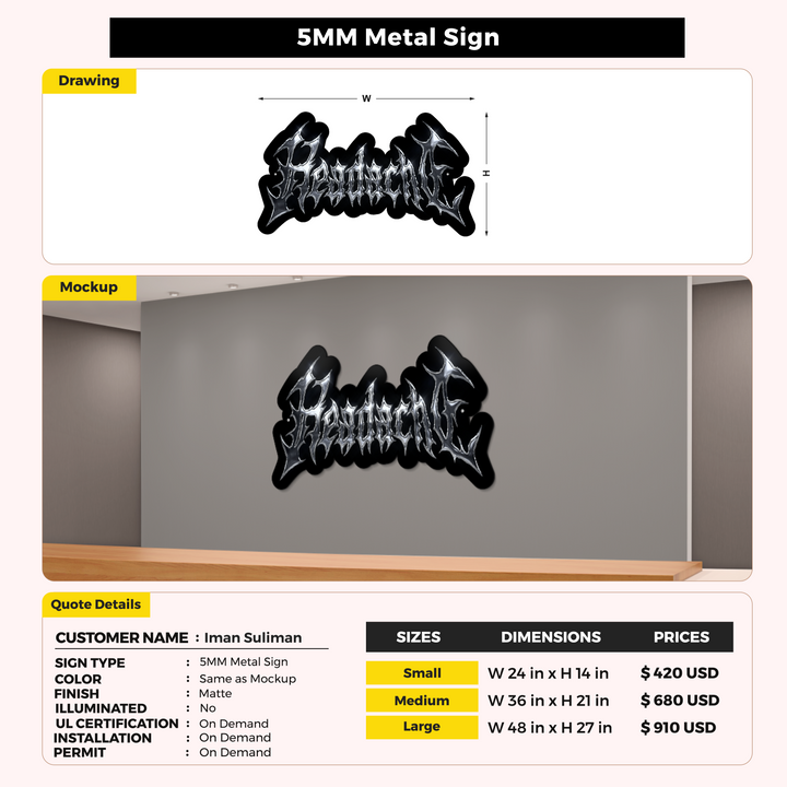 Custom Signs for Iman Suliman