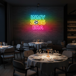 In My 2026 Era LED neon sign in a trendy pink sans-serif font, mounted on a wall by Neon.Shop.