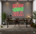 In My Grinch Era Merry Christmas Neon Sign for holiday parties and home décor by Neon.Shop.