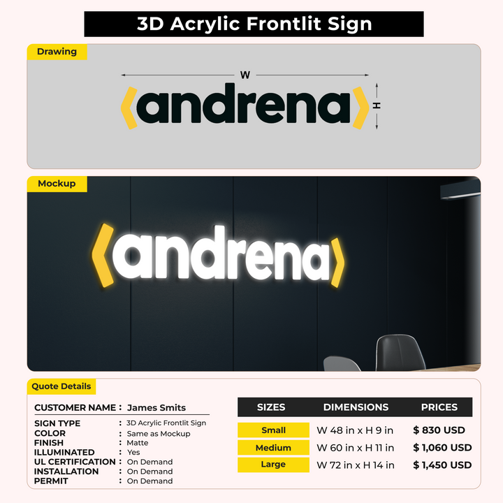 Custom Sign for James Smits