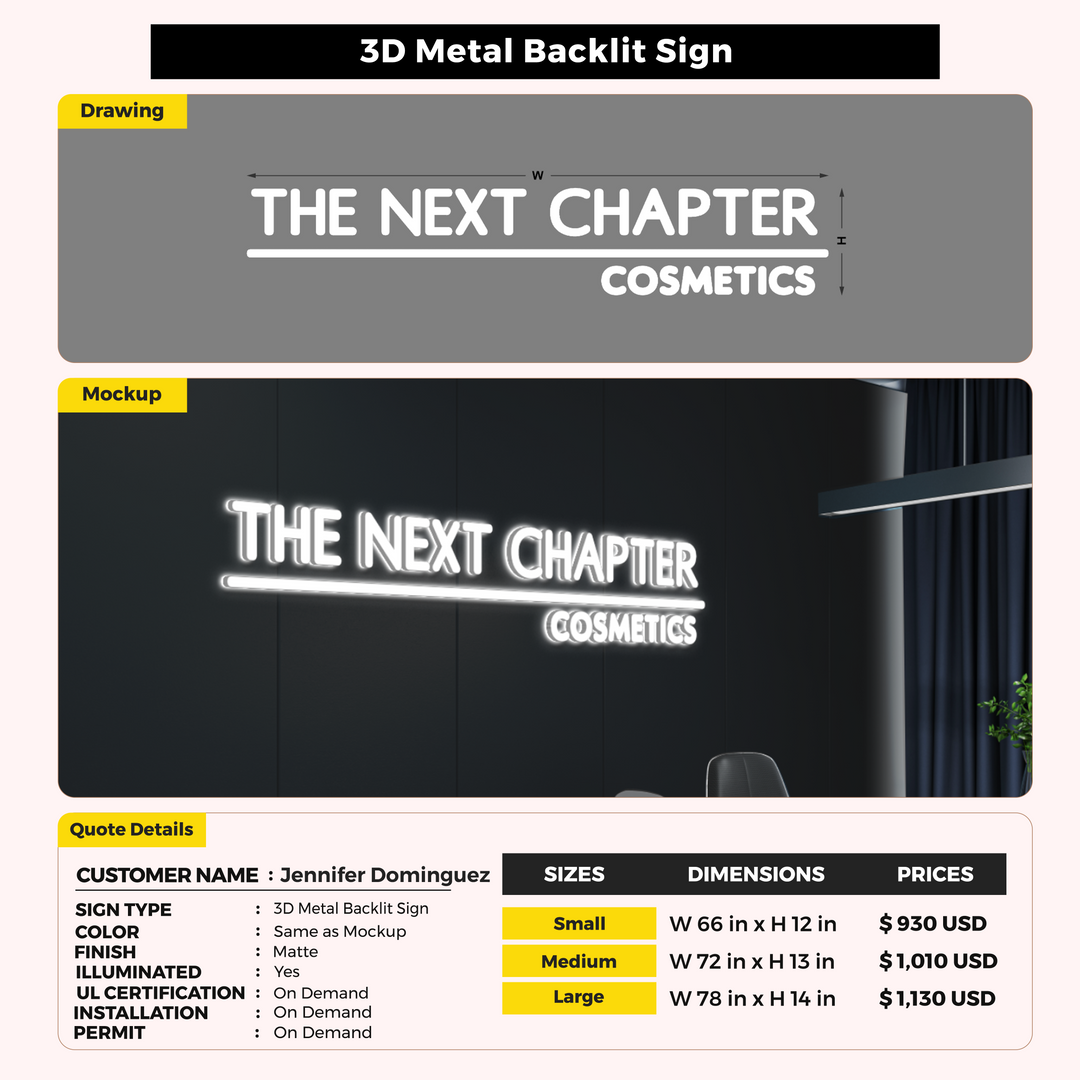 Custom Signs For Jennifer Dominguez