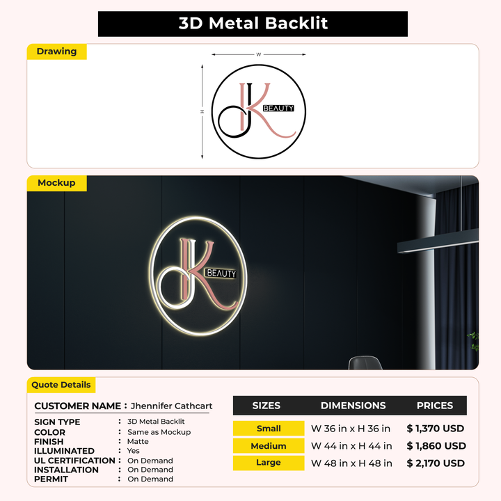 Custom Sign For Jhennifer Cathcart