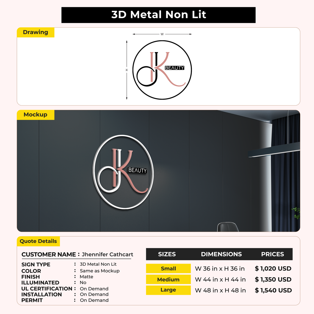 Custom Sign For Jhennifer Cathcart