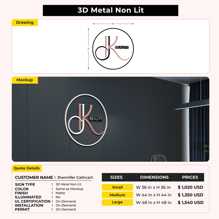 Custom Sign For Jhennifer Cathcart