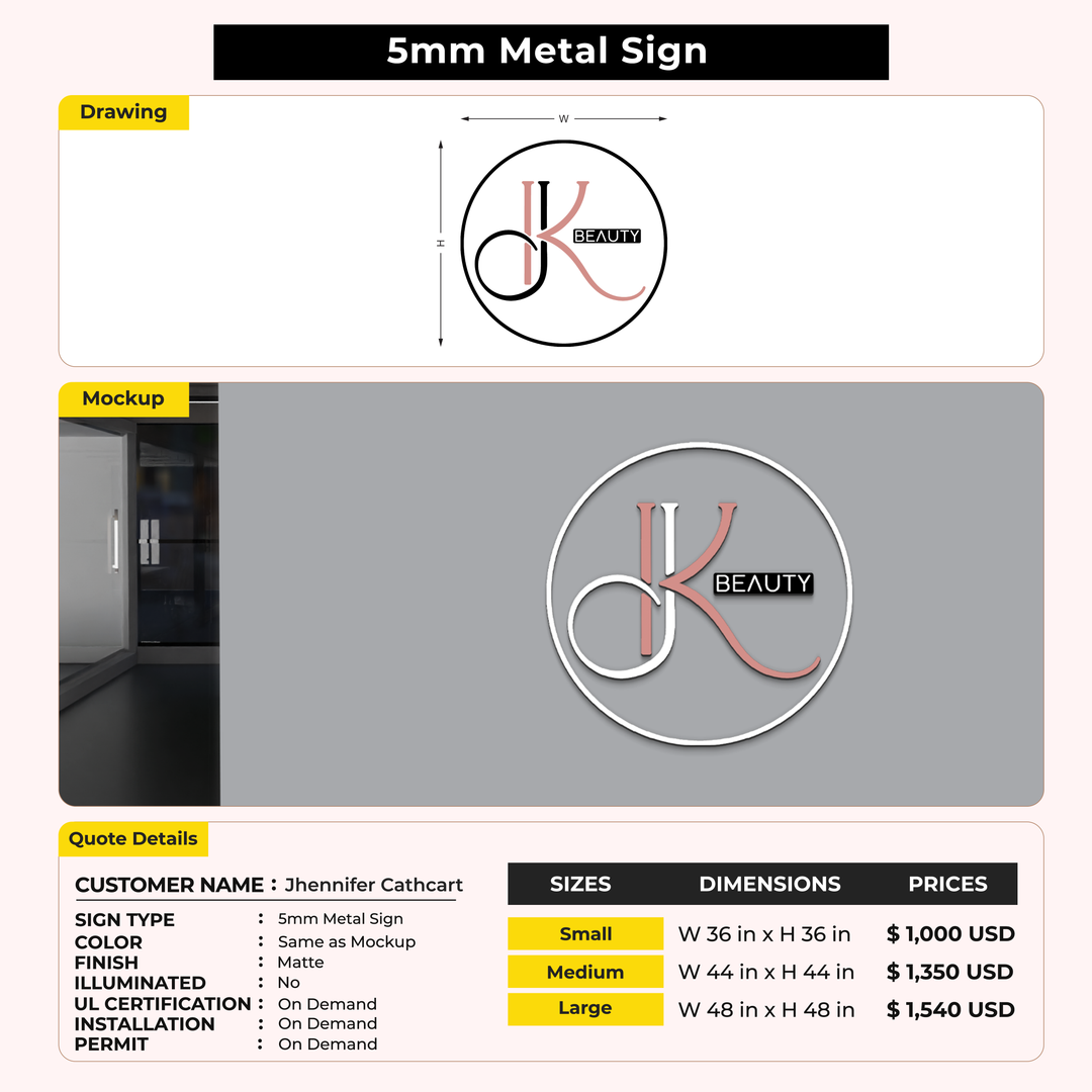 Custom Sign For Jhennifer Cathcart