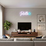 Juliette Name LED Neon Sign in customizable LED tubing, personalized wall-mounted name light décor by Neon.Shop for bedrooms, events, and gifts.