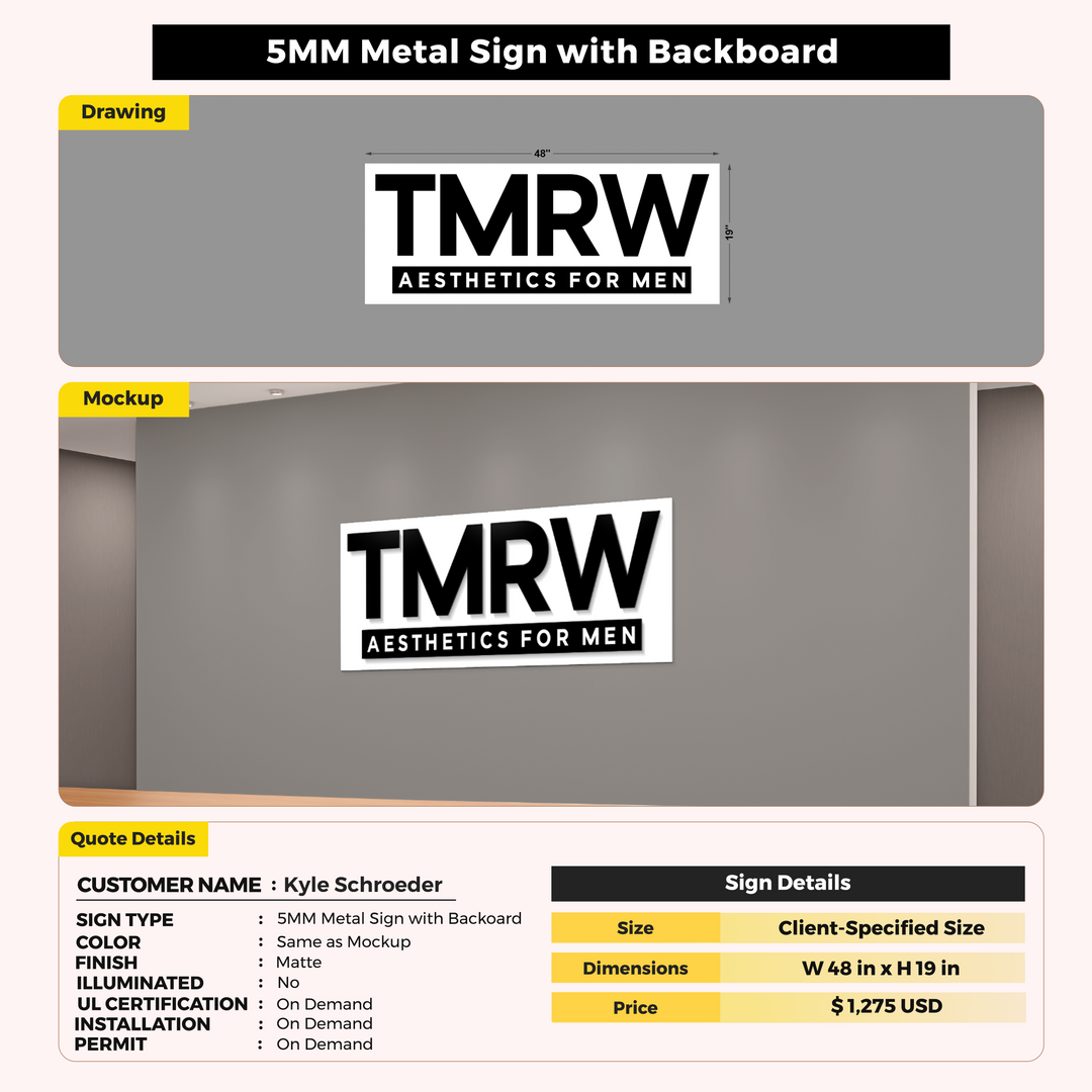 Custom Signs For Kyle Schroeder