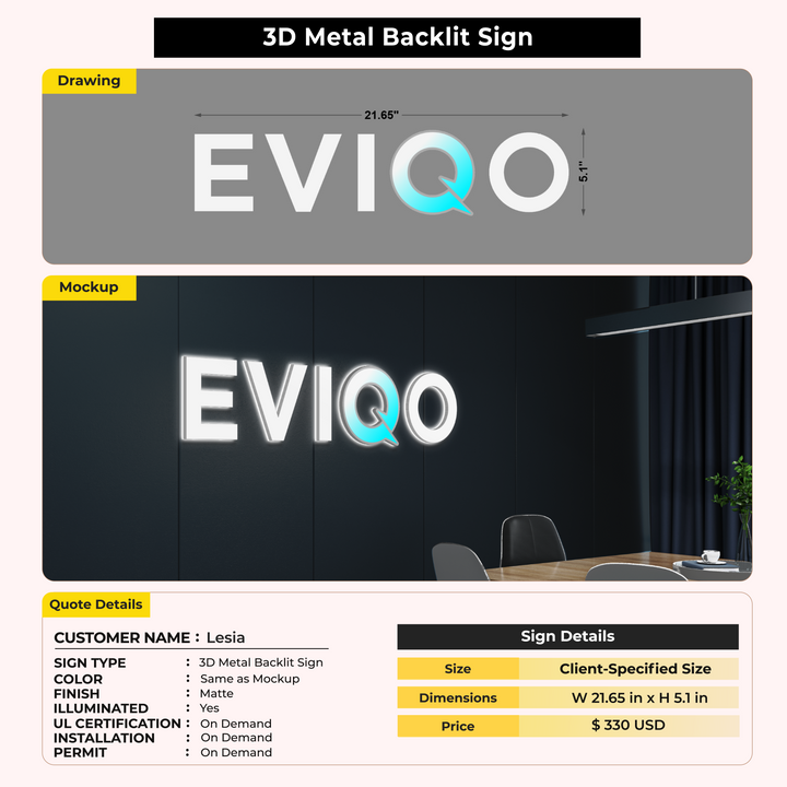 Custom Signs For Lesia