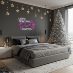Let’s New Year Party Started LED Neon Sign by Neon.Shop for festive décor