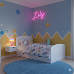 Lily LED Neon Sign, illuminated wall décor by Neon.Shop for bedrooms, offices, and celebrations.