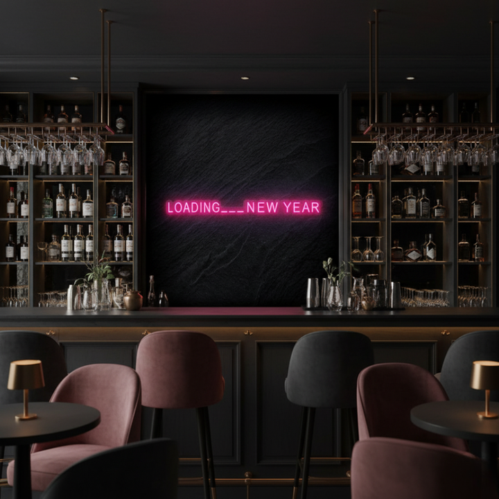Loading… New Year Neon Sign glowing in bright LED from Neon.Shop