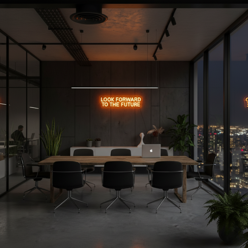 Look Forward To the Future Neon sign