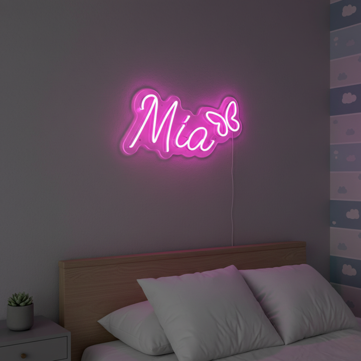 MIA Name LED Neon sign by Neon.Shop, perfect for parties, events, and personalized gifting.