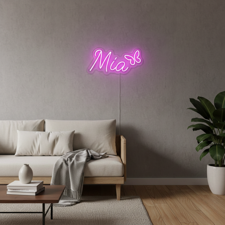 MIA Name LED Neon sign by Neon.Shop, perfect for parties, events, and personalized gifting.