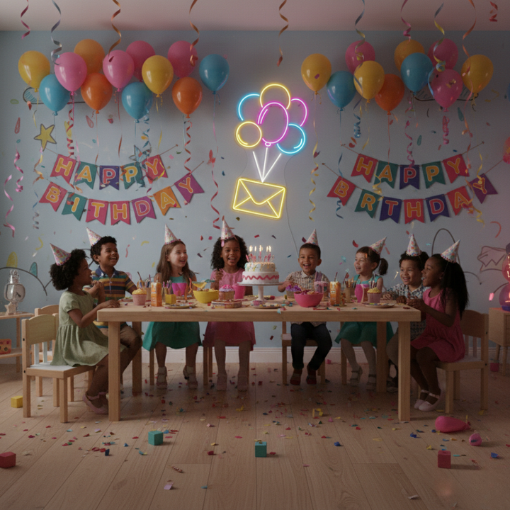 Mail Balloon LED Neon Sign enhancing creative environments by Neon.Shop