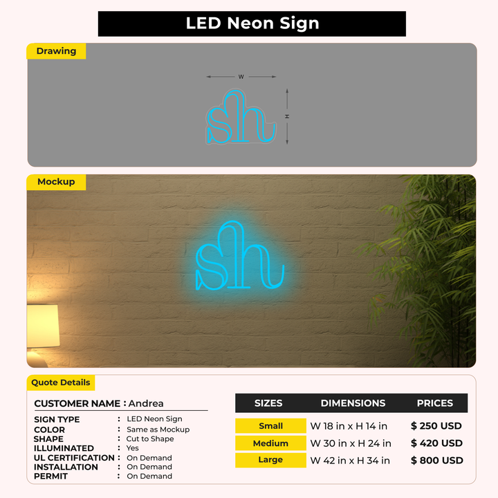Custom Signs for Andrea