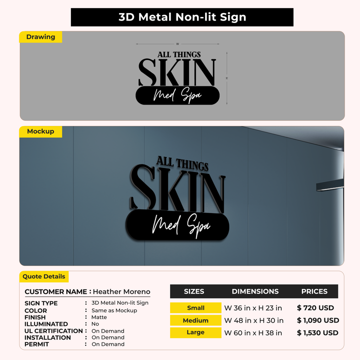 Custom Signs for Heather Moreno