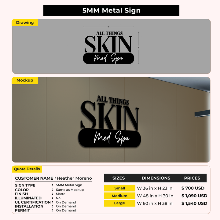 Custom Signs for Heather Moreno