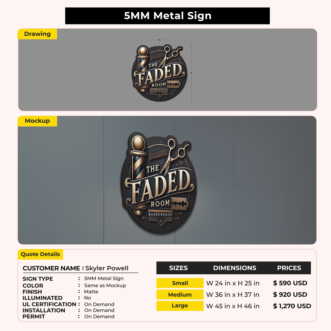 Custom Signs for Skyler Powell