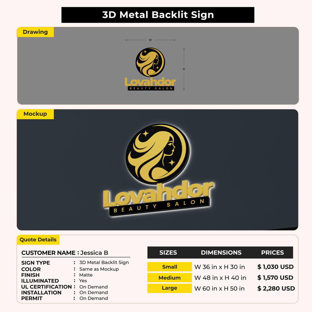 Custom Signs for Jessica B