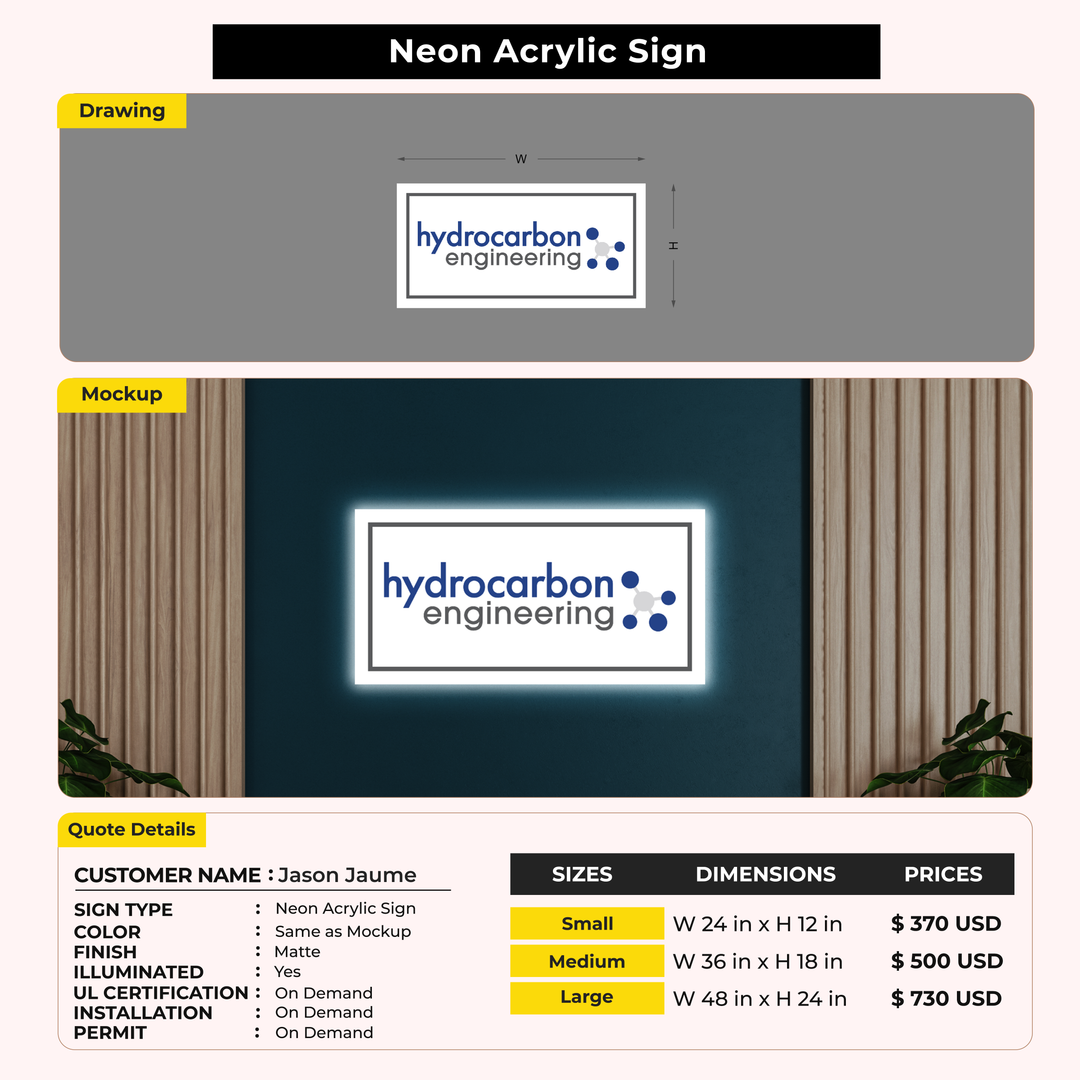 Custom Signs for Jason Jaume