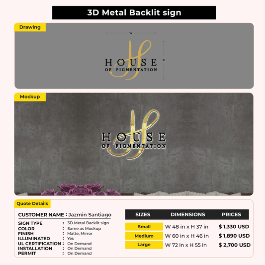 Custom Signs for Jazmin Santiago