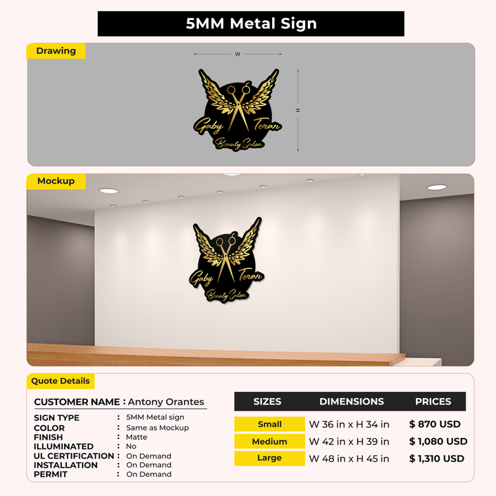 Custom Signs for Antony Orantes